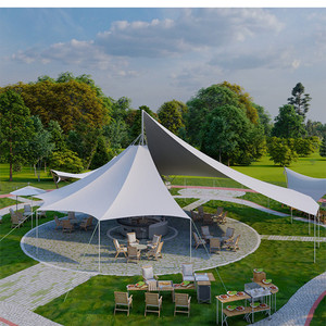 Carpa de Membrana Tensada de Tela Oxford Grande, Toldo Impermeable Anti-UV para Eventos al Aire Libre, Sitios Turísticos y Campamentos - Product Image 3