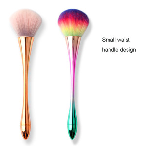 2024 แปรงทําความสะอาดผงสีชมพูสีดํายอดนิยมใหม่แปรงฝุ่นเล็บนุ่มสําหรับเล็บ - Product Image 3