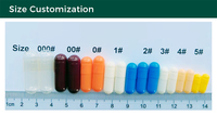 Capsules de gélatine rose perlé, tailles 00, 0, 1, 2, 3, 4, capsules de gélatine, couleur personnalisée et différentes solutions d'impression