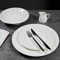 Vaisselle de buffet d'hôtel, ensembles d'assiettes, vaisselle en céramique de Chine, vaisselle en vrac, fournisseur de vaisselle de luxe pour les hôtels européens