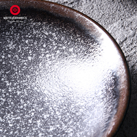 WEIYE Vente en gros de vaisselle en céramique émaillée réactive noire mate bol à manger bols japonais bols à soupe en céramique