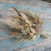 Herbe de la Pampa Naturelle Séchée, Style Bohème Rustique, Décoration d'Intérieur pour la Saint-Valentin, la Fête des Mères, Pâques, Noël