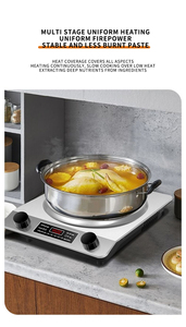 Cocina de inducción <span class=keywords><strong>eléctrica</strong></span> de un solo quemador de plástico de alta calidad con puerta giratoria para uso doméstico y hotelero - Product Image 3