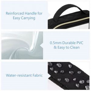 Ensemble de trousses de toilette transparentes imperméables en PVC pour femmes - Product Image 6