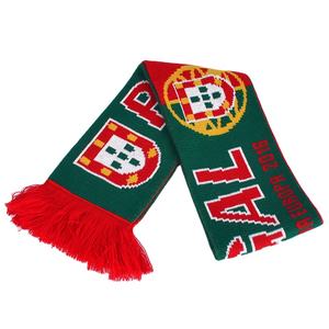 男性用デザイナーアジアスカーフアクリルニットカスタム印刷サッカーサッカーネーションファンスカーフ - Product Image 2