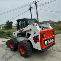 Mini-chargeuse sur pneus d'occasion S630, 1040 kg, moteur Kubota, faible nombre d'heures de travail, chargeuse compacte sur roues, garantie 1 an