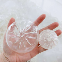 Conteneur transparent en forme de boulette, coque gonflable, jouet de compression anti-stress, boule vide réductrice de pression