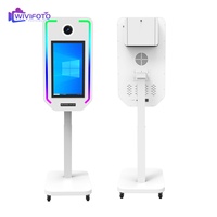 Nouvelle Coque de Photobooth Électrique Relevable pour Appareil Photo DSLR avec Écran Tactile de 21,5 Pouces – Machine Photobooth Portable pour Événements