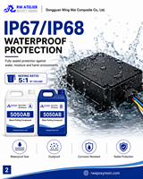 Compuesto Epóxico Industrial para Encapsulado, Relación de Mezcla 5:1, Resina Impermeable para Encapsulado Eléctrico de PCB, Placas de Control y Fuentes de Alimentación