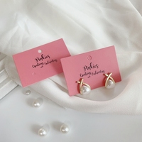 Cartes à bijoux en papier haut de gamme personnalisées, cartes pour boucles d'oreilles, cartes pour colliers avec logo personnalisé, cartes pour bagues avec découpes et gaufrage/embossage