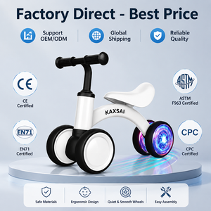 Patinete de <span class=keywords><strong>Equilibrio</strong></span> Profesional de 4 Ruedas para Niños, Silencioso, de EVA, Andador para Bebés, <span class=keywords><strong>Bicicleta</strong></span> de Entrenamiento Antivuelco, Coche Montable para Niños Pequeños, Regalo - Product Image 6