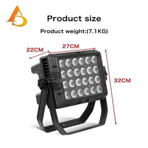 AICPOSE Projecteur LED étanche 24x12W RGBW 4-en-1 pour scène et éclairage architectural, IP65, type Wall Washer - Product Image 5