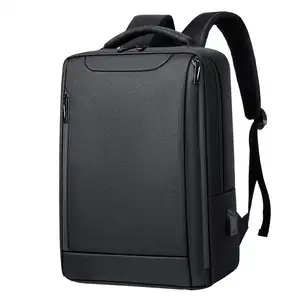 Mochila elegante masculina para viagens de lazer, bolsa de alta capacidade para laptop, logotipo à prova d'água para impressão