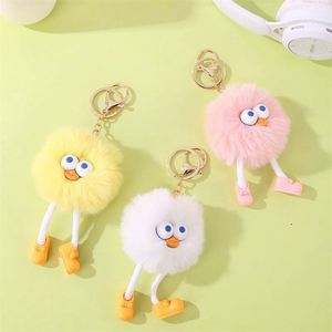 Porte-clés en peluche avec texte publicitaire, broderie personnalisée, étiquette avec logo, jouets promotionnels - Product Image 4