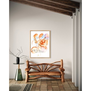 Décoration murale en papier d'art « Earth Has Music » avec impression botanique naturelle pour intérieurs artistiques et réfléchissants - Product Image 5