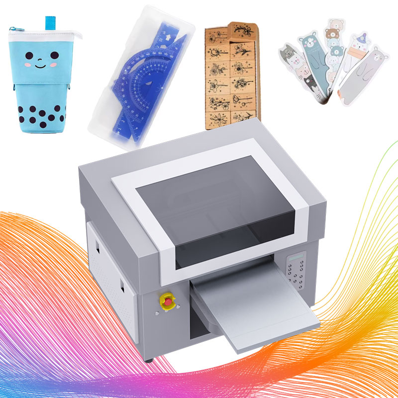 УФ-принтер A3 DTF, двойной XP600 чехол для телефона, ручка, линейка, резина, Закладка, канцелярские принадлежности для студентов, планшетный принтер