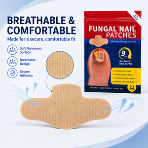 Patchs hydrogel pour ongles de pieds, soin nuit 9 heures, marque privée, pour ongles abîmés, cassés ou atteints de mycose - Product Image 4