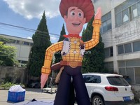 Marionnette de dessin animé gonflable modèle de personnage gonflable personnalisé Jenor pour la décoration publicitaire