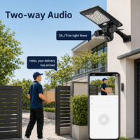 Lampadaire Solaire LED Intelligent Haute Puissance 60W 80W 100W 120W avec Caméra CCTV et Poteau Extérieur Étanche