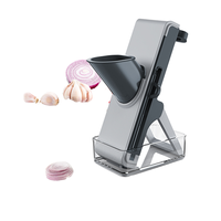 Hache-légumes multifonctionnel professionnel en acier inoxydable, trancheuse manuelle pour aliments et salades, machine à râper manuelle, coupe-légumes en métal