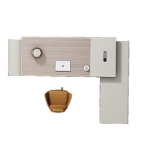 Ensemble de bureau et chaise de direction moderne haut de gamme pour le commerce, avec plateau en mélamine