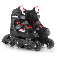 Patins à roulettes ajustables à 4 roues en PU, patins en ligne, chaussures de patinage, patins quad lumineux pour enfant
