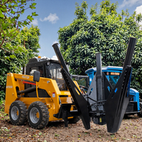Transplanteur d'arbres hydraulique à pelle haute performance pour chargeuse compacte, composants de moteur et d'engrenage, CE EPA, garantie 5 ans