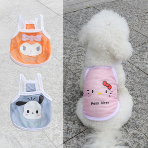 Sanrio Pet Mesh Vest For <b>Small</b> Medium Dogs Summer Cool Breathable Cartoon Design Cat Dog Clothes - Product Image 1
