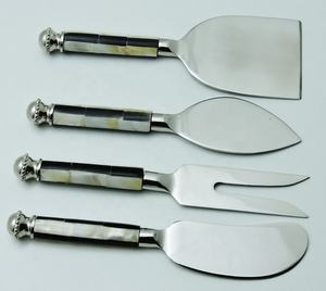 Madre perla resina mango queso Pizza cocina Gadget Set cubiertos y vajilla con hoja de acero inoxidable - Product Image 2