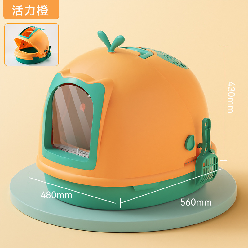Clamshell-naranja vibrante