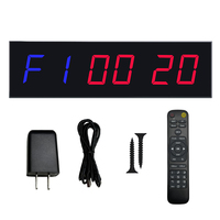 Jam tangan Digital LED 1.8 inci profesional Stopwatch hitung mundur portabel jam Interval latihan dalam ruangan pengendali jarak jauh Timer Gym untuk