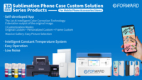 Presse à chaud par sublimation 3D pour coque de téléphone portable, conception personnalisée, machine d'impression UV à jet d'encre sous vide pour coque de téléphone en céramique, acrylique