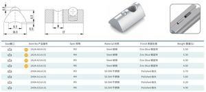 Hot bán nhà máy Nhà cung cấp thép không gỉ khe cắm 6 khóa t-nuts M6 với mùa xuân bóng búa nhôm hồ sơ t NUT - Product Image 2