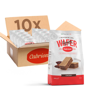 Wholesale Cabrioni Italian Brand Signor Wafer-Crispy Mini Wafer <b>Chocolate</b> with Cocoa Filling - 10 Pcs X 400 gr. - Product Image 1
