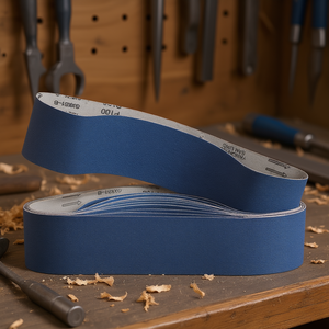 Bandes abrasives P100 bleues pour le ponçage du métal et du bois, le meulage et le polissage - Product Image 3