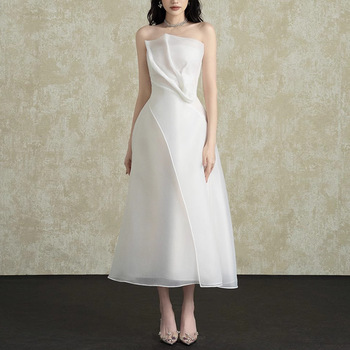 sachin and babi light blue dress White Chiffon Dress – Jilmil