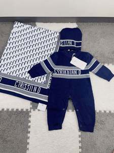 Ropa de Invierno de Marca de Lujo para Bebés, Niños y Niñas, Suéteres, Monos de Punto de Manga Larga para Bebés - Product Image 2