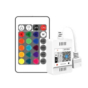 High performance-price ratio Wireless 24 key WiFi Bluetooth Music RGBW controller for RGBW LED Strip light