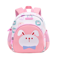 Sac à dos de maternelle pour filles de 1 à 6 ans, ultra-léger, en néoprène, grande capacité, sac seau, princesse, lapin mignon