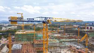 Grúa Torre Sin Plataforma JHT7527B-20, Longitud de Brazo de 70M, Grúa Torre de Techo Plano para Elevación de Materiales de Construcción - Product Image 2