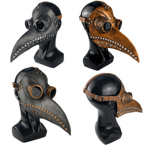 2023 Hot Steampunk Plague Doctor Bird Beak Mask Plague DR Halloween Costume Masquerade Masks - Product Image 1