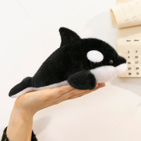 Vente en gros de jouets en peluche d'animaux de mer mignons, poupées molles de requin, baleine et dauphin, peluches personnalisées, jouets en peluche en PP coton