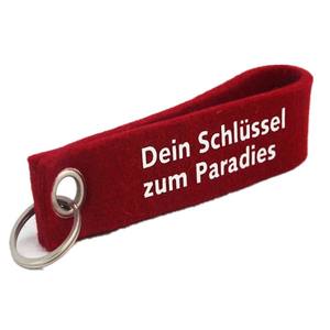 Porte-clés en feutre moderne pour accessoires de voiture et de bagages, impression de logo personnalisée disponible en plusieurs couleurs - Product Image 6