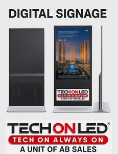 T Type Shaped 43" LCD Freestanding Digital Kiosk for Retail Stores IP65 Rating Easy Content Scheduling & Animation - Product Image 4
