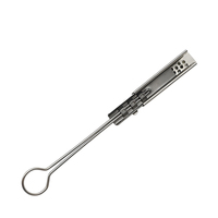 Collier de serrage en acier inoxydable 201 pour câble à fibres optiques, fixation circulaire, pince à coin, pour extérieur/intérieur, matériel de télécommunication FTTH, système optique