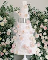 Support à gâteau acrylique à 3 niveaux de haute qualité et support de décoration de dessert cylindrique pour la fête d'anniversaire de mariage