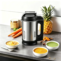 Promo Panas Pembuat Sup Listrik 1.6L Bertenaga 1000W |   Pengolah Makanan Puree Nutrisi Sup Buatan Rumah dengan Proteksi Anti-Panas Kering