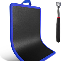 Tapis magnétique pour outils S/M/L, tapis de rangement magnétique robuste, organisateur portable, surface en PVC durable avec outil de ramassage