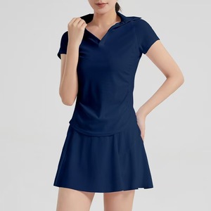 Set rok ukuran besar musim panas baru S-5XL rok Logo khusus dan Set atas Set wanita bersirkulasi elastis Nude - Product Image 6