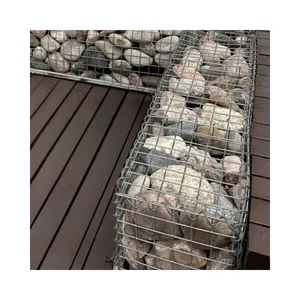 Galfan Soldado Gabion Retenção Paredes 1x1x1 aço inoxidável pesado galvanizado buraco quadrado gabião parede cesta